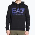 Мъжки суитшърт EA7 Emporio Armani Train Series Logo Oversize Logo Hoodie Coft black