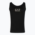 Дамски потник EA7 Emporio Armani Train Shiny black/logo light gold