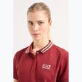 Дамска тениска EA7 Emporio Armani Golf Pro Polo Damier syrah 4