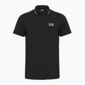 Мъжки EA7 Emporio Armani Core Identity Piqué Polo Shirt black