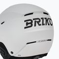 Скиорска каска Briko Elio Visor matt white/black 8
