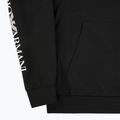 Мъжки суитшърт Emporio Armani EA7 Train Logo Series Extended Logo Hoodie black / white 3