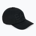 EA7 Emporio Armani Лого на влака Серия бродирана бейзболна шапка черна
