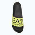 EA7 Emporio Armani Водни спортове Видимост жълто флуоро / черни джапанки 5