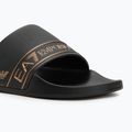EA7 Emporio ArmaniWater Sports Tape джапанки изцяло черни / златни 7