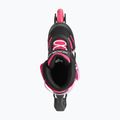 Детски ролери с протектори Rollerblade Microblade Combo Jr black/pink 5