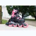 Детски ролери с протектори Rollerblade Microblade Combo Jr black/pink 8