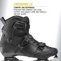 Мъжки ролери Rollerblade Crossfire LX black/lime 10