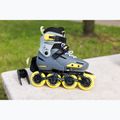 Детски ролкови кънки Rollerblade Apex Jr, въглен/жълт 9