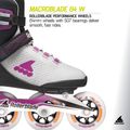 Дамски ролери Rollerblade Macroblade 84 W light grey/violet/orange 9