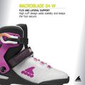 Дамски ролери Rollerblade Macroblade 84 W light grey/violet/orange 11