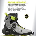 Мъжки ролери Rollerblade Macroblade 110 Boa black/grey/lime 10