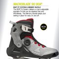 Мъжки ролери Rollerblade Macroblade 90 Boa black/grey/red 10