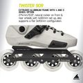 Ролери Rollerblade Twister 90R white smoke/black 9