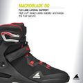 Мъжки ролери Rollerblade Macroblade 90 black/red 10
