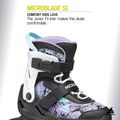 Детски ролери Rollerblade Microblade SL Jr black/lavender/light blue 8