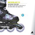 Детски ролери Rollerblade Microblade SL Jr black/lavender/light blue 9