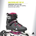 Дамски ролери Rollerblade Macroblade 90 W black/burgundy/ocean green 8