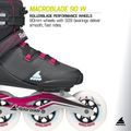Дамски ролери Rollerblade Macroblade 90 W black/burgundy/ocean green 9