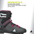 Дамски ролери Rollerblade Macroblade 90 W black/burgundy/ocean green 11