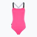 EA7 Emporio Armani Logo Tape One Piece бански костюм неоново розово
