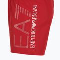 Мъжки EA7 Emporio Armani Къси панталони за плуване с голямо лого конно червено / сребърно 3