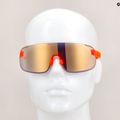 Очила за велосипеди POC Elicit fluorescent orange translucent/clarity road gold 9