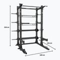 Тренировъчна клетка Centr Perform Series Half Rack Complete Package Centr x Hyrox black 9