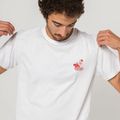 Мъжка тениска Kaotiko Washed Bella Ciao white 3