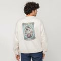 Мъжки суитшърт Kaotiko Washed Feel the Power ivory 3
