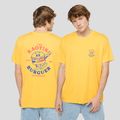 Мъжка тениска Kaotiko Washed Burguer yellow 3