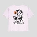 Дамска тениска Kaotiko Washed Neverland malva 4