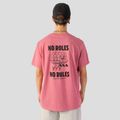 Мъжка тениска Kaotiko Washed No Roles Flower pink flamingo 3