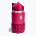 Hydro Flask Широка бутилка с капак и сламка 355 ml розова термо бутилка W12BSWBB623 2
