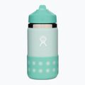 Hydro Flask Широка бутилка с капак и сламка от 355 мл Термална бутилка Dew W12BSWBB441