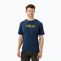 Мъжка тениска за трекинг Rab Stance Logo SS тъмносиня QCB-08-DI-S