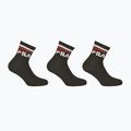Fila Unisex Quarter 3 Pack чорапи черни 5