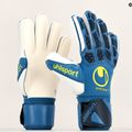 Uhlsport Hyperact Supersoft сини и бели вратарски ръкавици 101123701 7