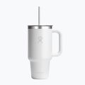Термо чаша Hydro Flask Travel Tumbler Clear Lid white
