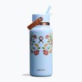 Термобутилка Hydro Flask Wide Mouth с капачка Flex Straw 946 ml western light blue