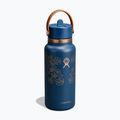 Термобутилка Hydro Flask Wide Mouth с капачка Flex Straw 946 ml western dark blue 2