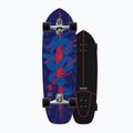 Surfskate скейтборд Carver C7 Raw 34" Kai Dragon 2022 Цялостно синьо и червено C1013011143 8