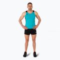 Мъжка тениска за бягане Joma Record II Tank Top turquoise/black 2
