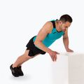 Мъжка тениска за бягане Joma Record II Tank Top turquoise/black 8
