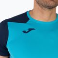 Мъжка тениска за бягане Joma Record II fluor тюркоаз/насиво 5