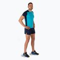 Мъжка тениска за бягане Joma Record II fluor тюркоаз/насиво 7