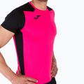 Мъжка тениска за бягане Joma Record II fluor розово/черно 4