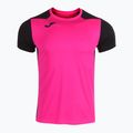 Мъжка тениска за бягане Joma Record II fluor розово/черно 9