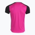 Мъжка тениска за бягане Joma Record II fluor розово/черно 10