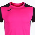 Мъжка тениска за бягане Joma Record II fluor розово/черно 11